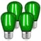 Luxrite S14 LED Edison Green Light Bulbs 0.5W Colored Bulb for String Lights E26 Base, 4PK LR21732-4PK - alternate 1